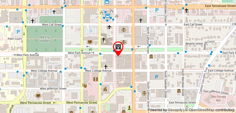 Bản đồ đến Khách sạn DoubleTree by Hilton Tallahassee