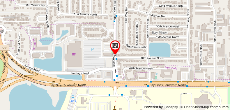 Bản đồ đến Holiday Inn Express & Suites - St. Petersburg - Seminole Area