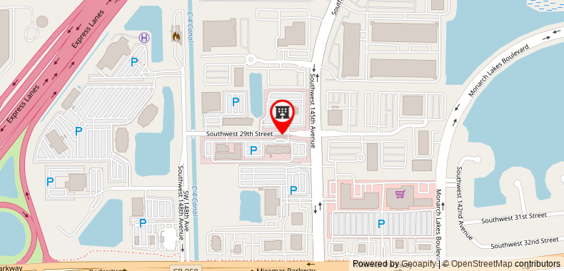 Courtyard Fort Lauderdale SW/Miramar on maps