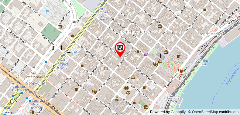 Four Points by Sheraton French Quarter on maps