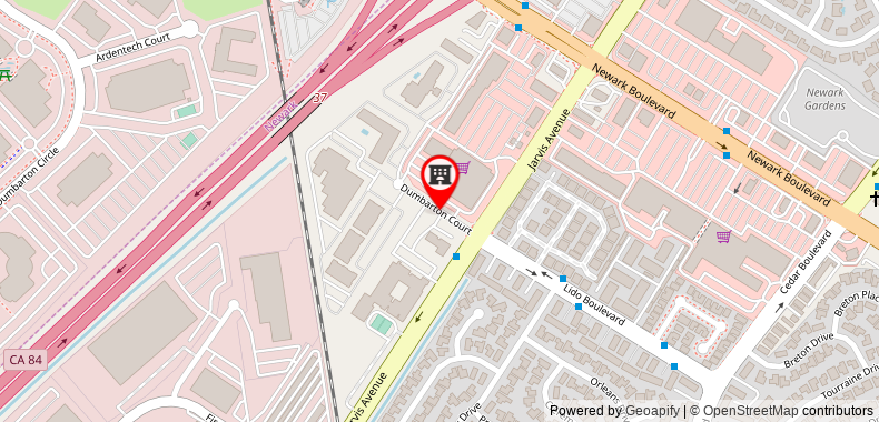 Bản đồ đến Residence Inn by Marriott Newark Silicon Valley