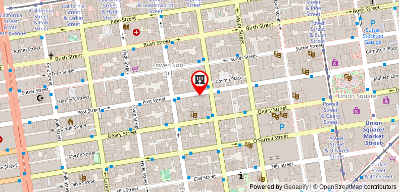 USA Hostels San Francisco on maps