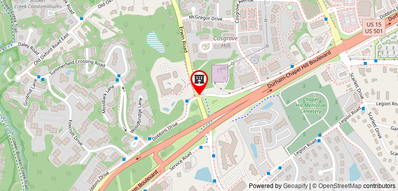 Residence Inn Chapel Hill on maps