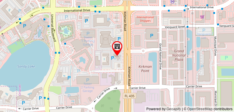 Hampton Inn Orlando Near Universal Blv/International Dr on maps