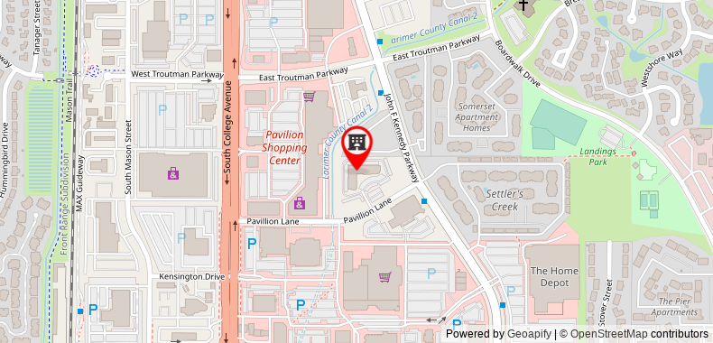 Candlewood Suites Fort Collins on maps