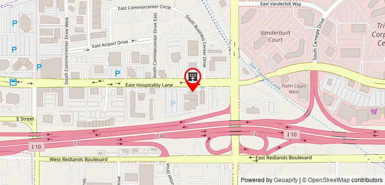DoubleTree by Hilton San Bernardino on maps
