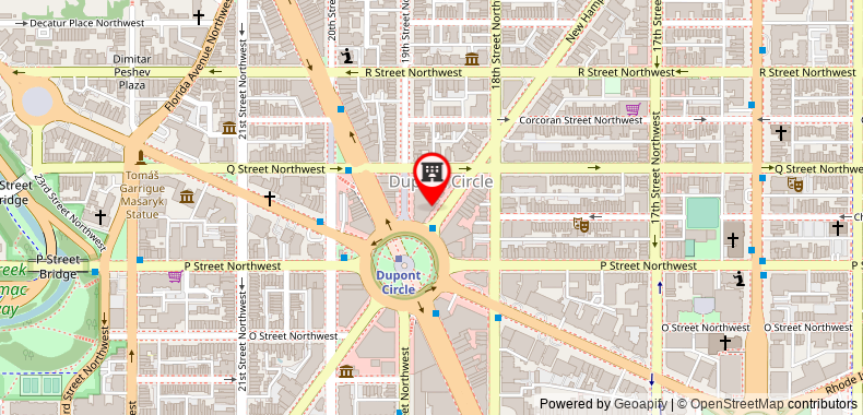 Bản đồ đến Khách sạn The Dupont Circle