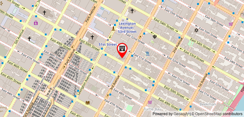 The Fifty Sonesta Select New York on maps