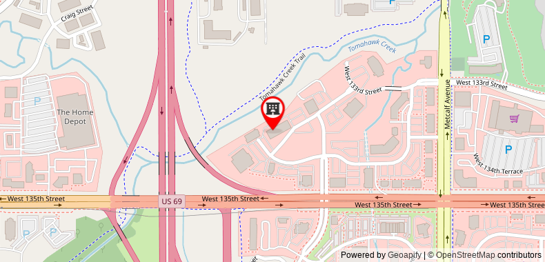 Holiday Inn Express & Suites Overland Park on maps