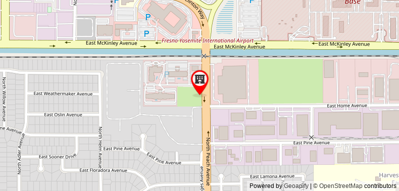 Bản đồ đến Fairfield Inn & Suites Fresno Yosemite International Airport