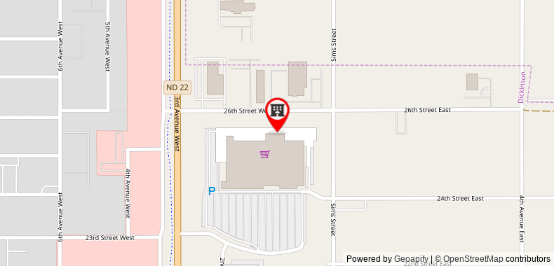 Red Roof Inn & Suites Dickinson on maps