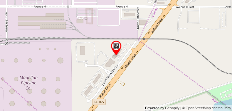 Bản đồ đến Country Inn & Suites by Radisson, Omaha Airport, IA