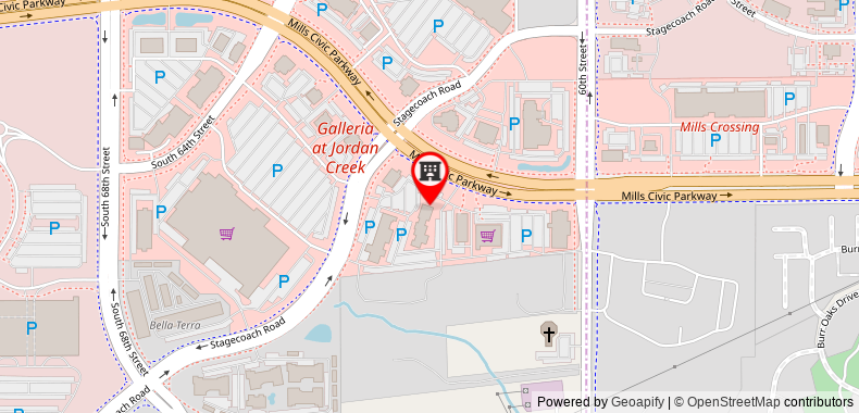 Hampton Inn & Suites West Des Moines/SW Mall Area on maps