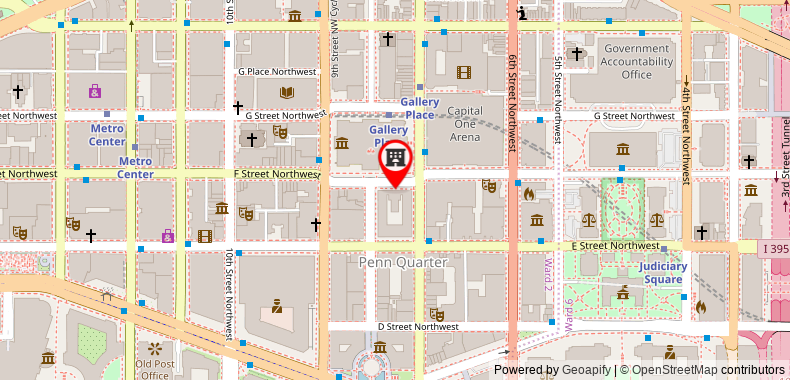 Bản đồ đến Khách sạn Kimpton Monaco Washington DC, an IHG