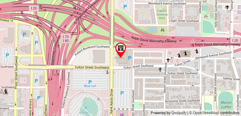 Bản đồ đến Ramada Plaza by Wyndham Atlanta Downtown Capitol Park