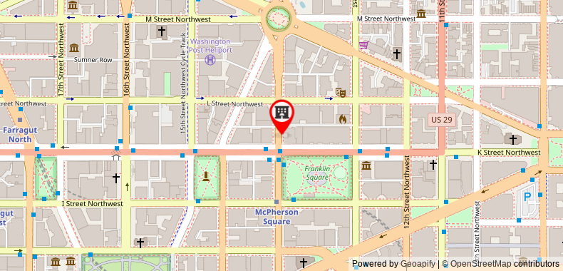 在地图上查看漢米爾頓酒店-華盛頓特區
