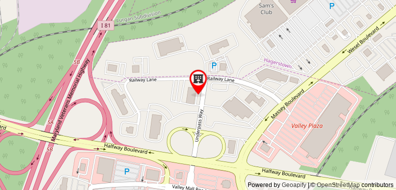 Bản đồ đến Ramada Plaza by Wyndham Hagerstown