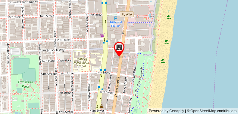 Bản đồ đến Island House South Beach - Adults Only