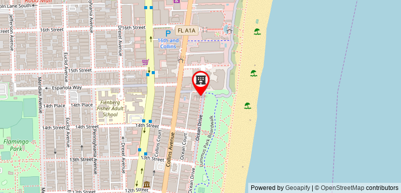 The Betsy Hotel, South Beach on maps