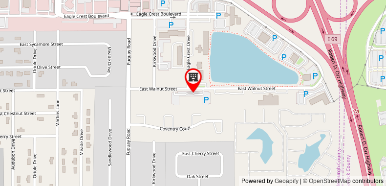Bản đồ đến Home2 Suites by Hilton Evansville