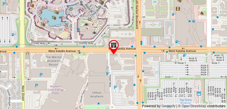 Bản đồ đến Residence Inn at Anaheim Resort/Convention Center