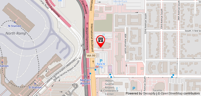 Crowne Plaza Seattle Airport on maps