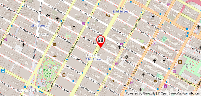 Bản đồ đến Khách sạn Clarion Park Avenue