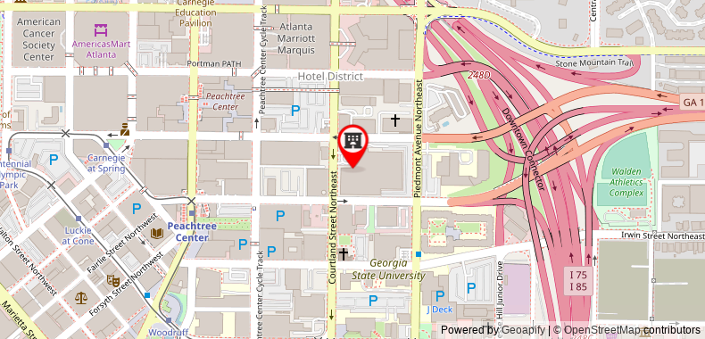 Bản đồ đến Khách sạn Sheraton Atlanta