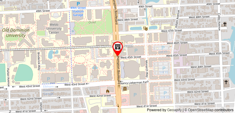 SpringHill Suites Norfolk Old Dominion University on maps