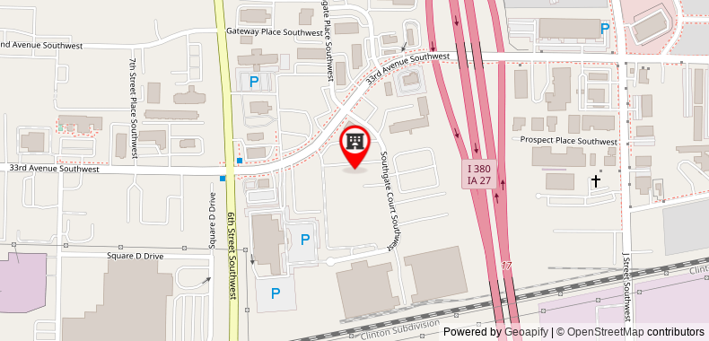 Bản đồ đến Khách sạn Holiday Inn Express & Suites Cedar Rapids I-380 at 33rd Avenue