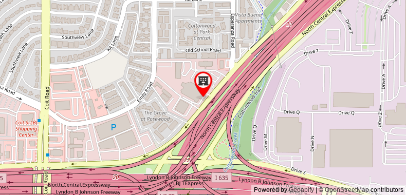 Bản đồ đến Embassy Suites by Hilton Dallas Park Central Area