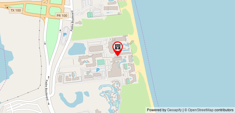Bản đồ đến Holiday Inn Resort South Padre Island Beach Front