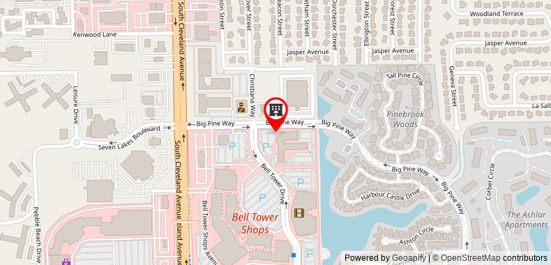 Bản đồ đến Khách sạn Crowne Plaza Fort Myers at Bell Tower Shops