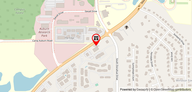 在地图上查看TownePlace Suites by Marriott Auburn University Area