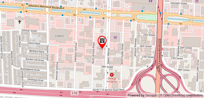 Homewood Suites by Hilton Metairie New Orleans on maps