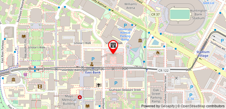 Bản đồ đến Graduate Minneapolis