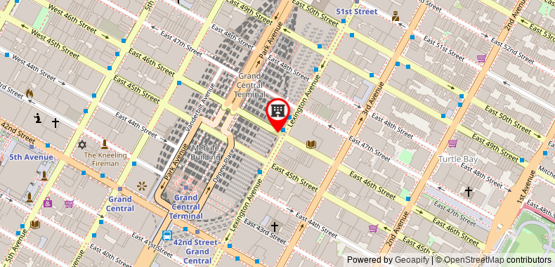 Club Quarters Hotel Grand Central on maps
