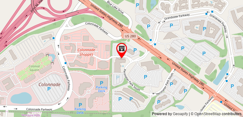 Bản đồ đến Doubletree by Hilton Perimeter Park