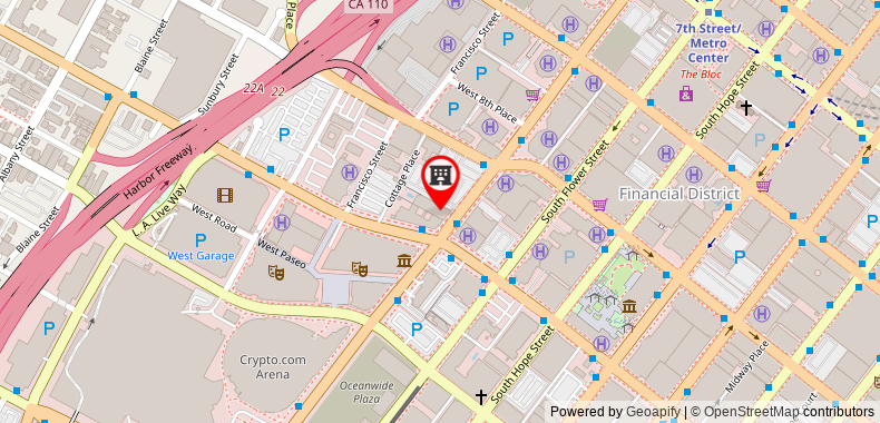 Hotel Figueroa, an Unbound Collection by Hyatt on maps