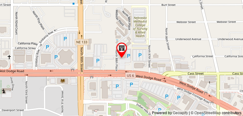 Bản đồ đến Holiday Inn Express & Suites Central Omaha