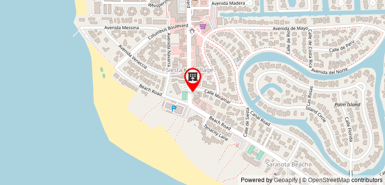 Bản đồ đến Siesta Beach Resorts & Suites - Siesta Key