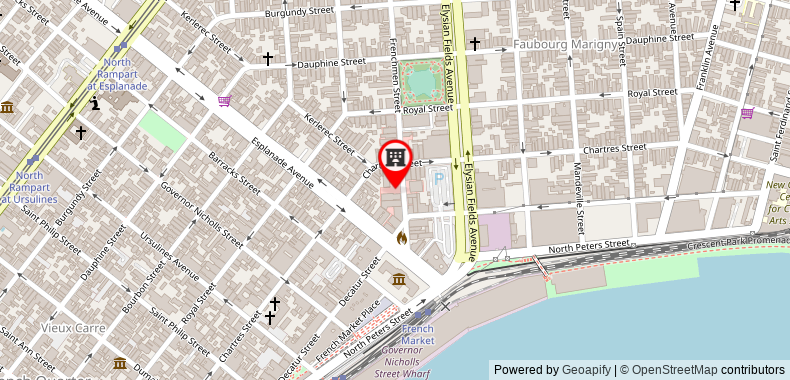 在地图上查看法國人奧爾良519號酒店-埃森德典藏酒店