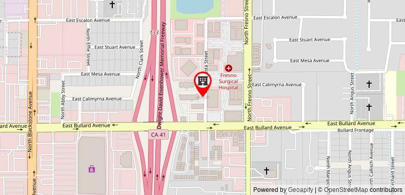 Bản đồ đến Quality Inn Fresno Near University