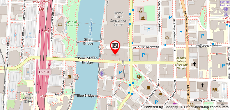 Amway Grand Plaza-Curio Collection by Hilton on maps
