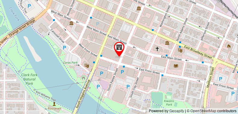 Bản đồ đến Residence Inn by Marriott Missoula Downtown