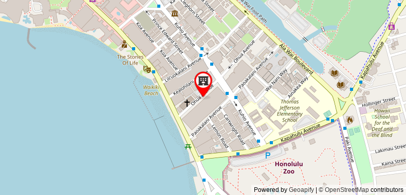 Bản đồ đến Waikiki Beach Marriott Resort & Spa