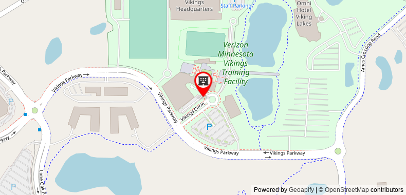 Bản đồ đến Khách sạn Omni Viking Lakes