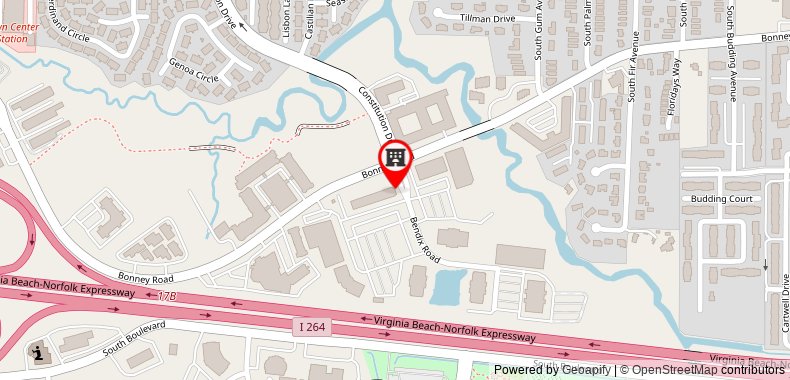 Bản đồ đến Residence Inn by Marriott Virginia Beach Town Center