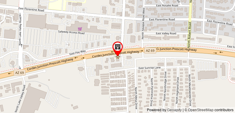 Bản đồ đến Greentree Inn Prescott Valley - Adults Only
