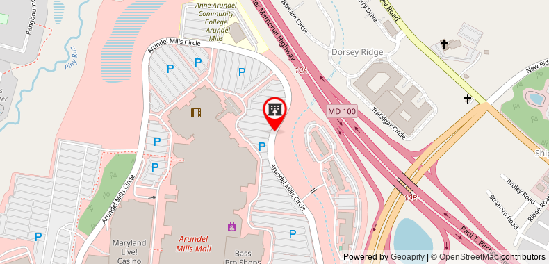 Bản đồ đến TownePlace Suites Arundel Mills BWI Airport